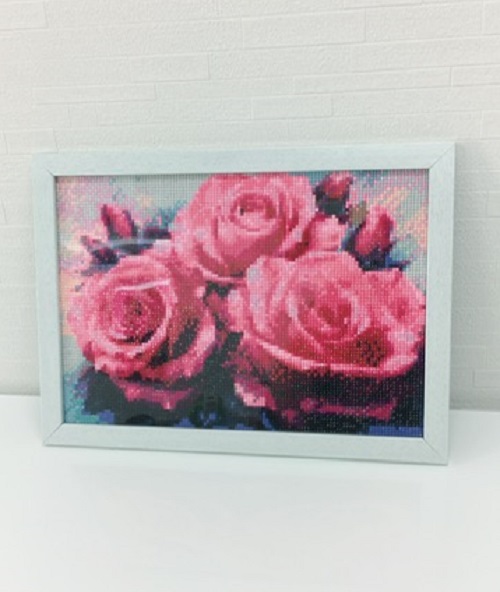 A4サイズ3輪のバラの花