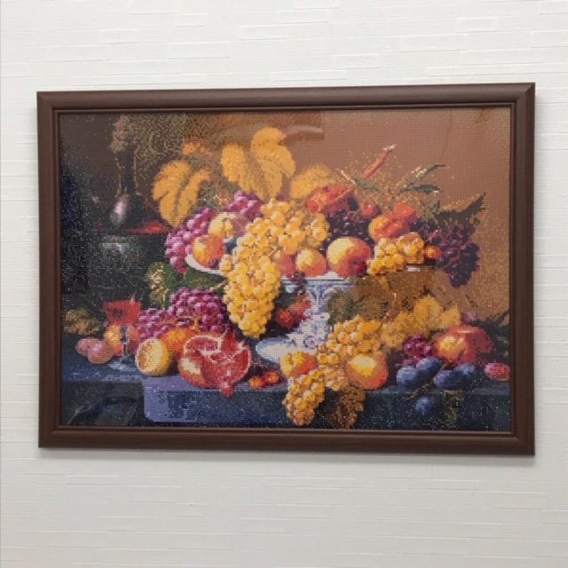 A2サイズ 赤ワインとぶどう